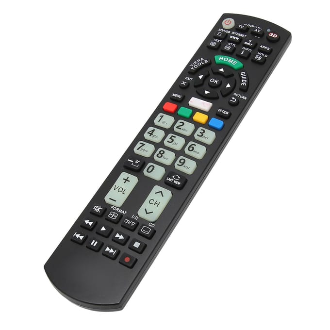 Télécommande TV Universelle Ergonomique Légère Boutons Doux Remplacement Télécommande TV black
