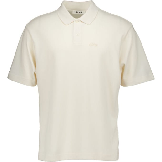 Olaf Signature Pique Polo Polos Off White M240111