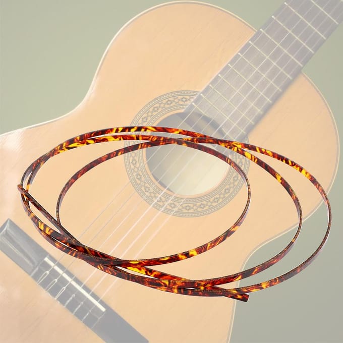 GJ01 Dunne Gitaar Binding Purfling Randstrips Celluloid Accessoires brown