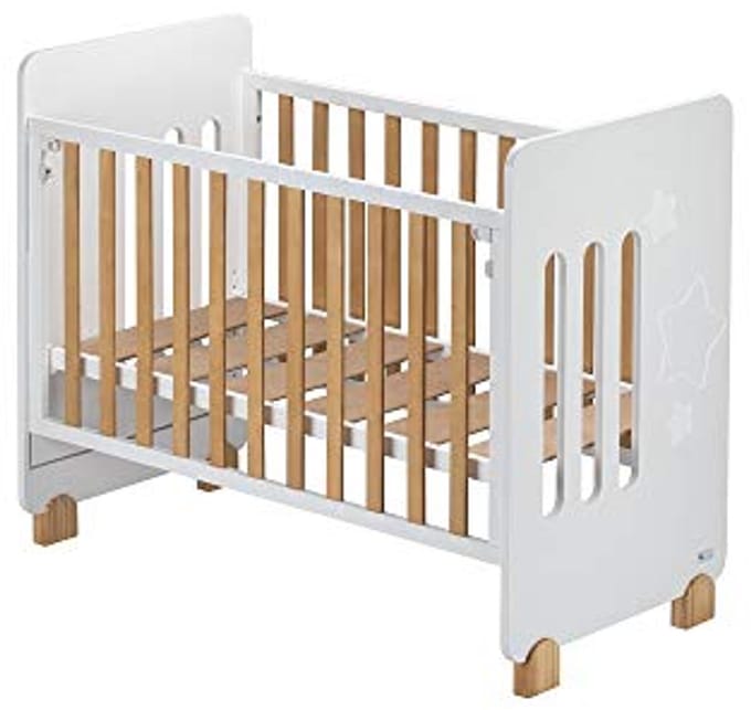 Wit Babybed voor Co-Sleeping met Inklapbare Leuning
