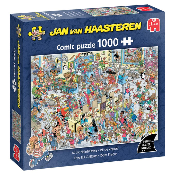 Jan van Haasteren Bij de Kapper - Puzzel 1000 stukjes volwassenen - Legpuzzels