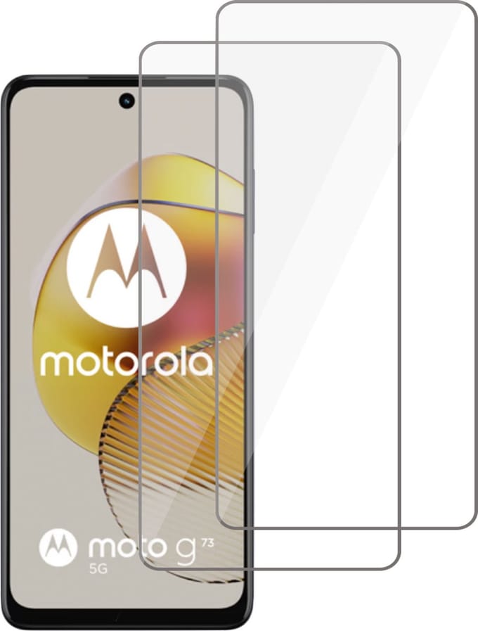 2x Screenprotector geschikt voor Motorola Moto G73 – Gehard Glas - Proteqt+