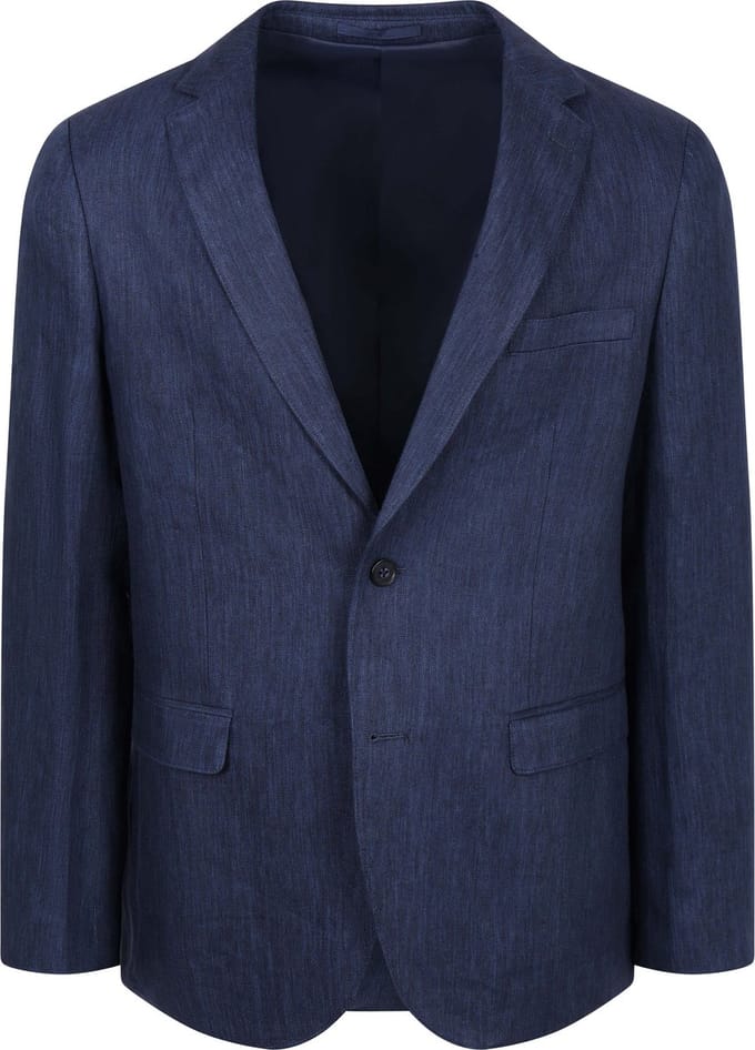 Suitable Blazer Linen Twill Donkerblauw (navy) - Maat 54 - Heren blazer