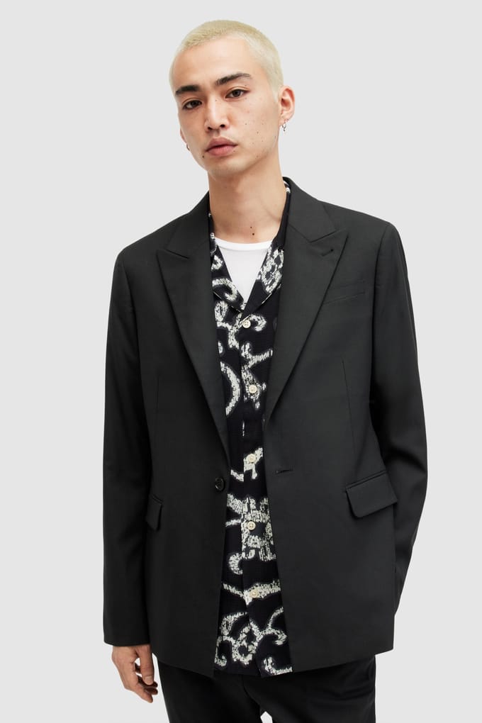 AllSaints Dima Blazer Black Taglia: 44 | Blazers Outlet | Uomo | Nero