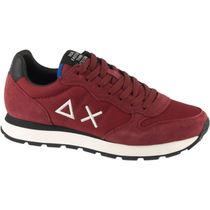 SUN68 Tom Solid, Heren bordeauxrode Sneakers 47 bordeaux