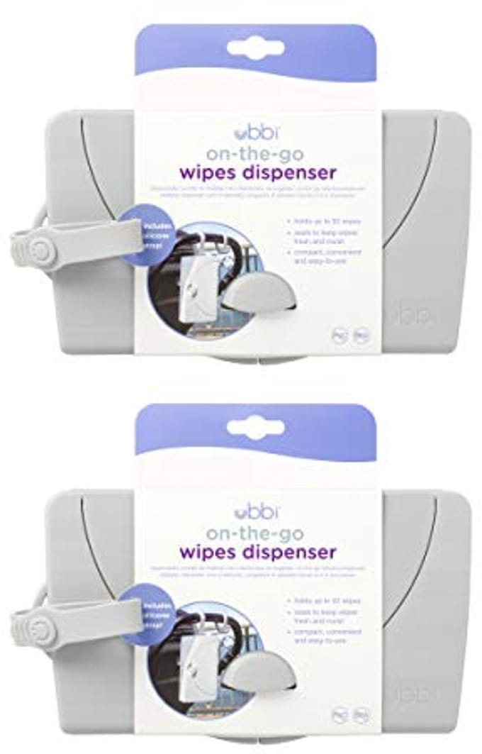 Grijze Veeg Houder voor Baby Geschenken - Set van 2