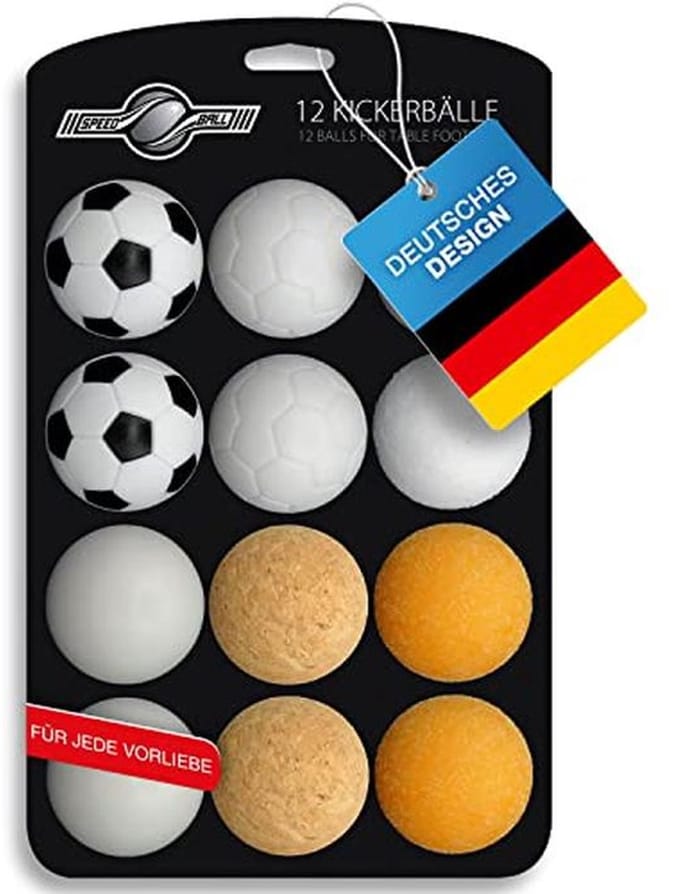 12x Tafelvoetbal Ballen Set - Diverse Materialen en Speleigenschappen 35mm