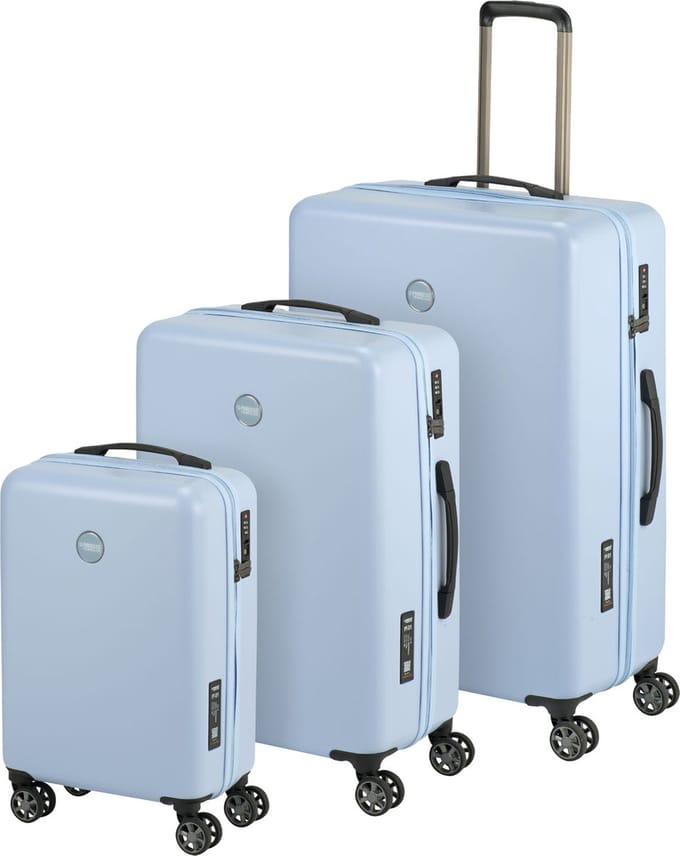 Princess Traveller PT01 Deluxe - Kofferset - Poolhouse Blue - SML