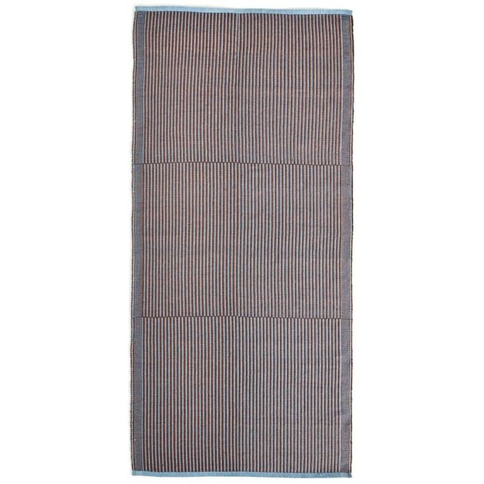 HAY Tapis Tapijt - 80 x 200 cm - chestnut&blue