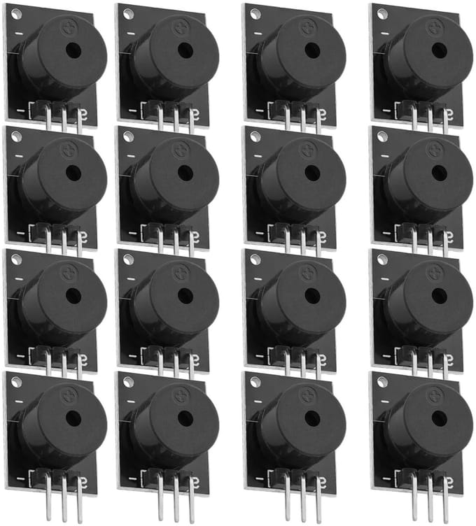 16 x KY-006 Passieve Piezo Buzzer Alarm Module voor Arduino en Raspberry Pi - Geluidsmodule, Elektronica, DIY Projecten