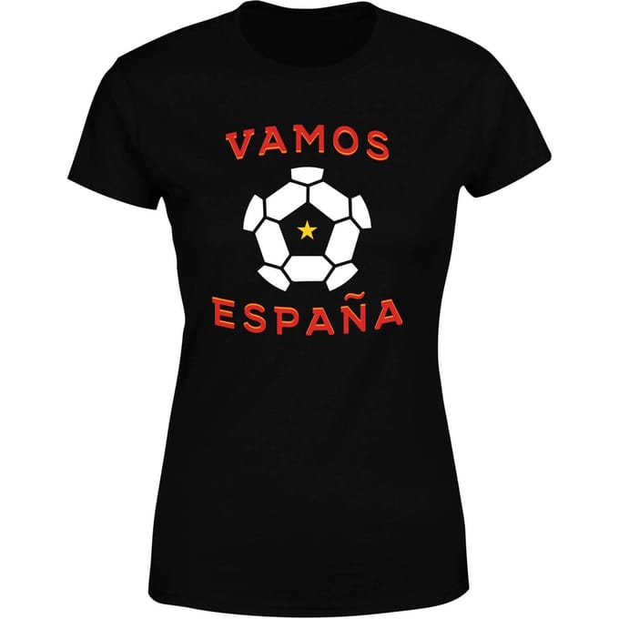 Vamos Espana Women's T-Shirt - Black - 3XL