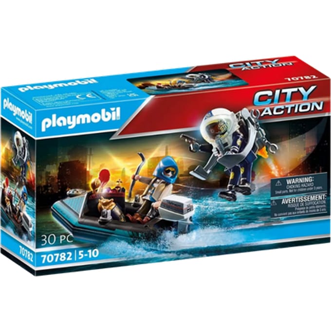 PLAYMOBIL 70782 Politiejetpack - Arrestatie van de kunstdief Bouwsets