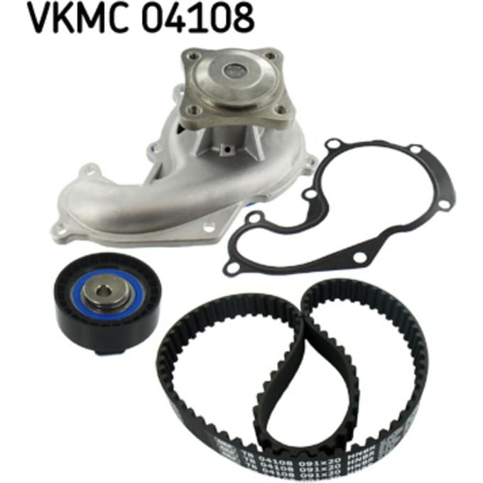 Waterpomp+distributieriem set SKF VKMC 04108