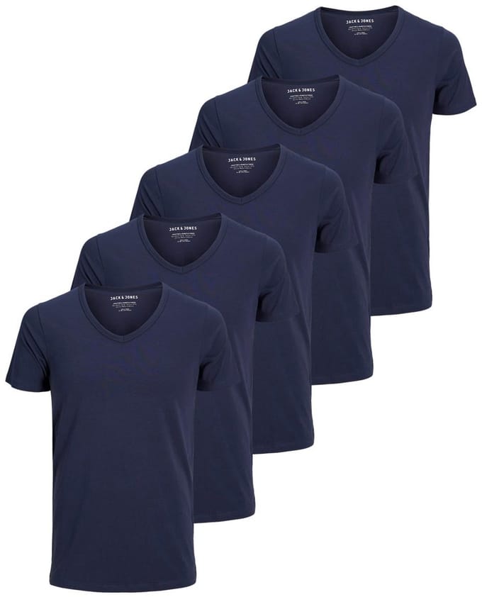 Jack & Jones Heren t-shirt 5 pack Essentials
