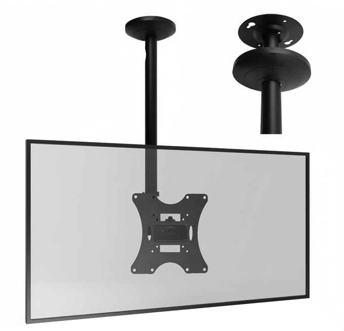 Maclean - TV-beugel Vast plafondbeugel plafondsteun LCD LED TV 23 - 42'' tot 30 kg