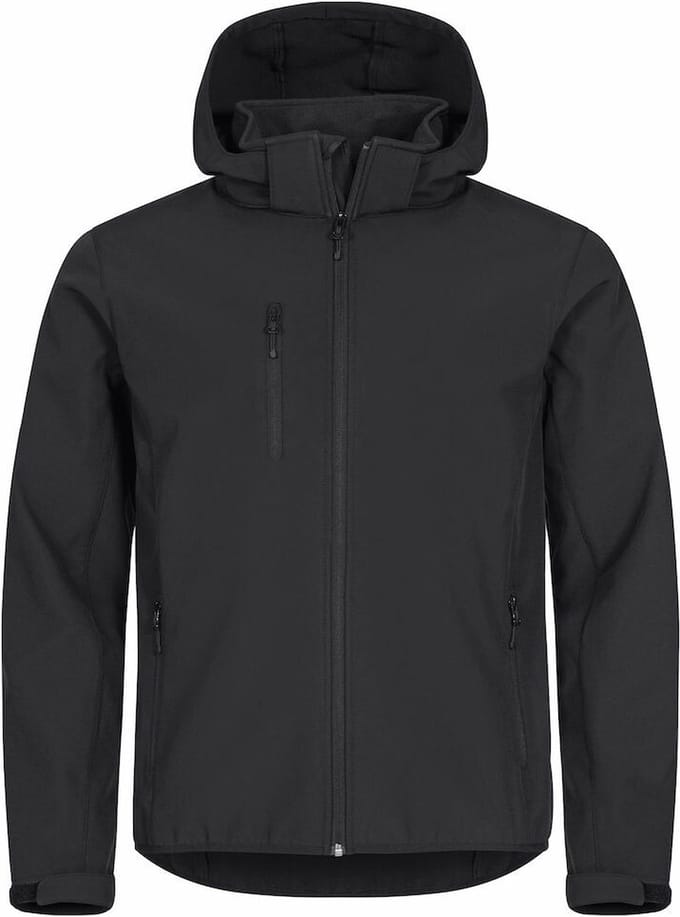 CLIQUE Softshell Hoody Jacket - Sportjas - Zwart - Heren