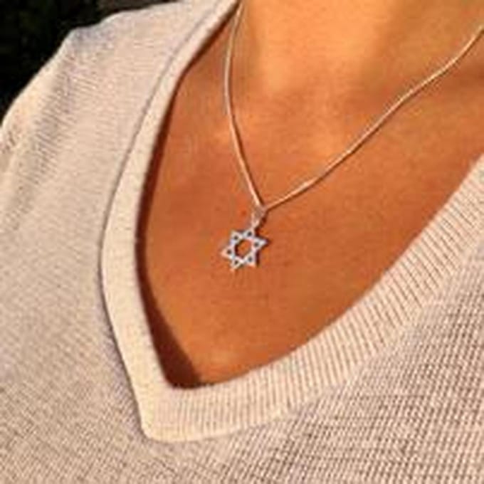 YO&NO - Ketting - davidster - dames - zilver 925 - 45cm