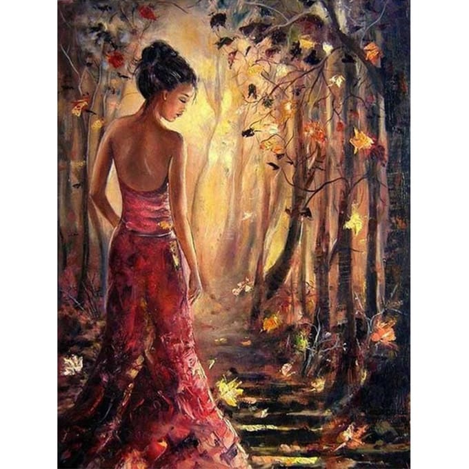 DIY schilderij balletdanser Diamond borduurwerk Diamond schilderij Cross Stitch Home Decor 20X30CM beige