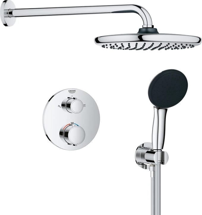 GROHE Precision inbouw douchesysteem - Rond bedieningspaneel - Chroom