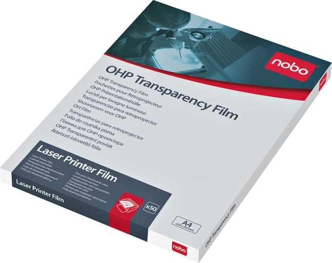 Transparant nobo voor laserprinters 50 stuks