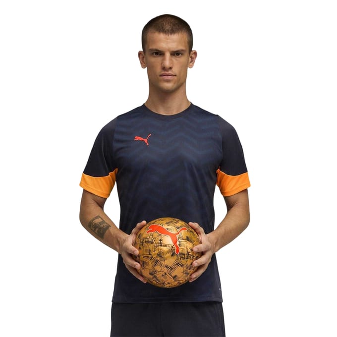 Puma Heren IndividualCUP Voetbal Jersey (Marine/Oranje)