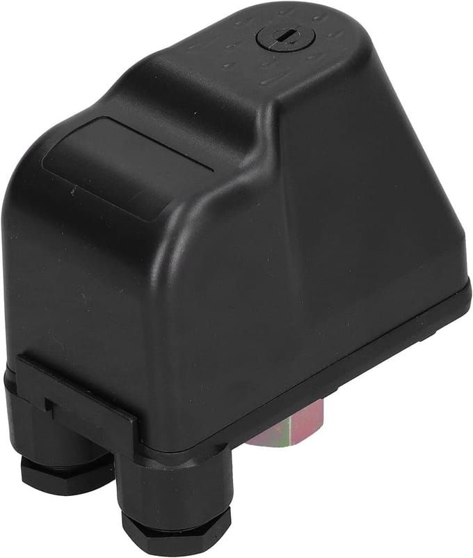 Waterdruk Schakelaar - Pomp Controller - Automatische Waterpomp - Verstelbare Druk - 220V AC - Zilver