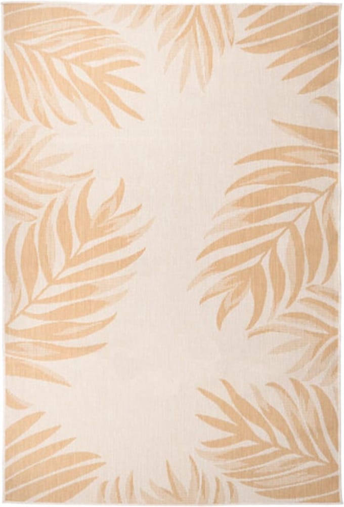 vidaXL - Buitenkleed - met - bladpatroon - platgeweven - 160x230 - cm