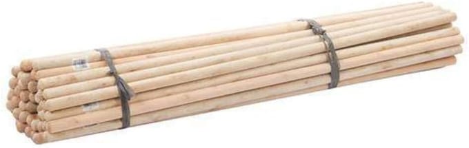 Houten Bezemhandvatten 5' x 1-1/8" - Zware Kwaliteit, Geschikt voor Grote Bezemkoppen - Set van 30