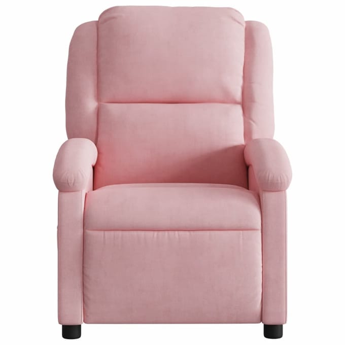 vidaXL - Fauteuil - verstelbaar - fluweel - roze