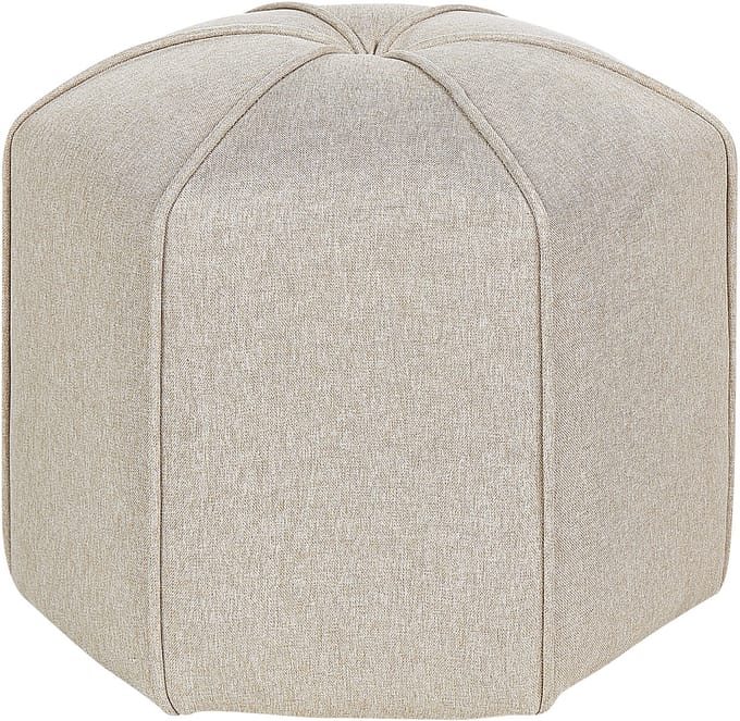 WISHEK - Poef - Beige - Linnen