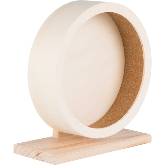 Trixie - Knaagdier Speelgoed - Hamsterrad - Looprad Hout - 28 cm diameter