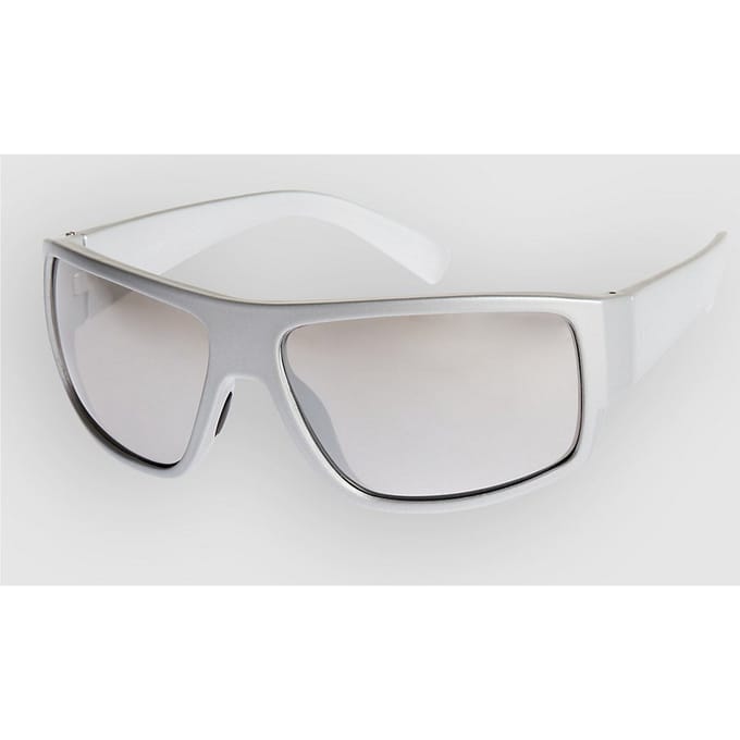 Dot Dash Orbit Shiny Silver Zonnebril grijs