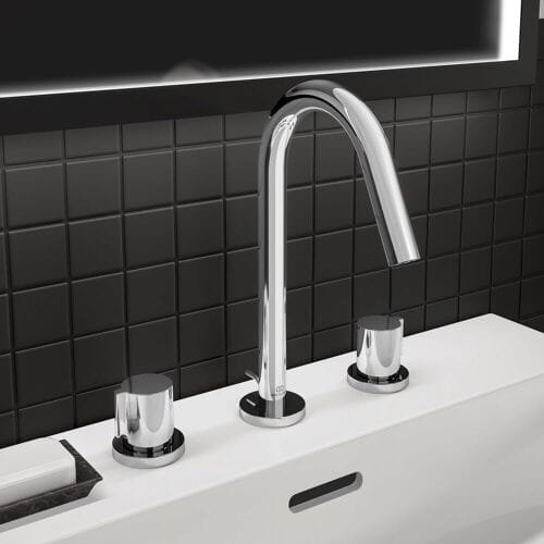 Ideal Standard 3-hole basin mixer with drain BC783AA