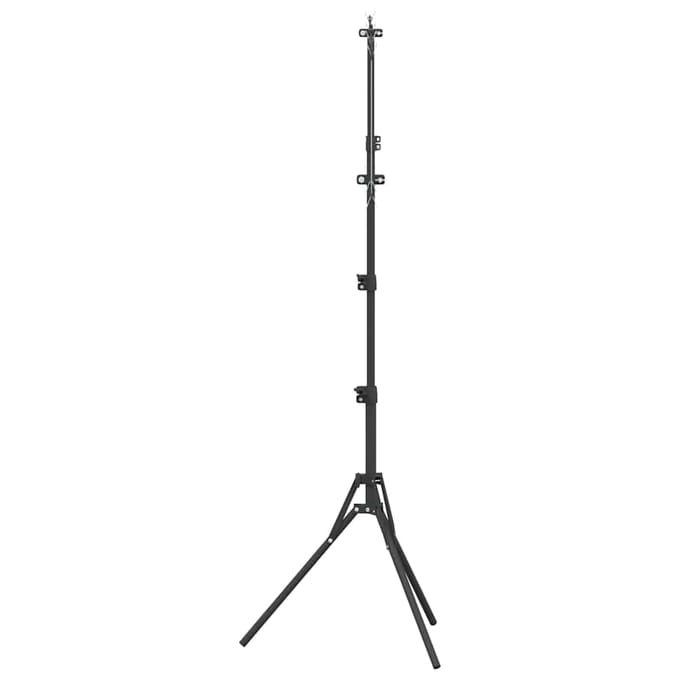 vidaXL Doelstandaard Zwart en Wit 82,5 x 51 x 150 cm Metaal