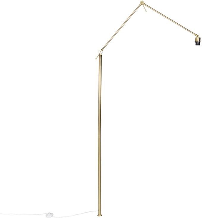 QAZQA editor - Moderne Vloerlamp - 1 lichts - H 1858 mm - Goud/messing -