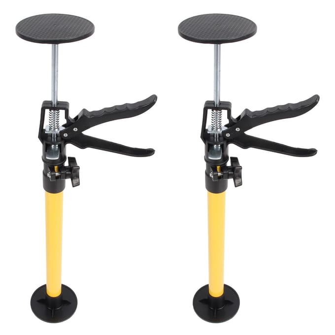 Lot de 2 tiges de support pour armoire, réglables de 50 à 115 cm, capacité de charge de 40 kg, pour installations au plafond