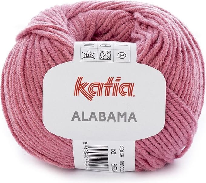 Katia Alabama - 56 oudroze - Katoen/Acryl Garen