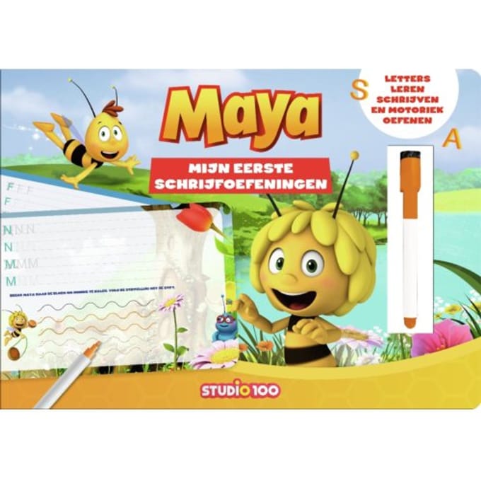 Maya: Kartonboek - Mijn Eerste Schrijfoefeningen - Studio 100