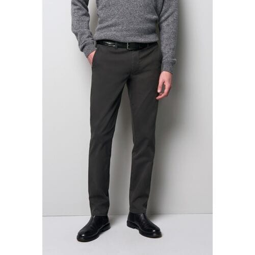 Meyer Broek M5 Chino Organic Cotton Comfort Stretch Micro Texture Antraciet / male