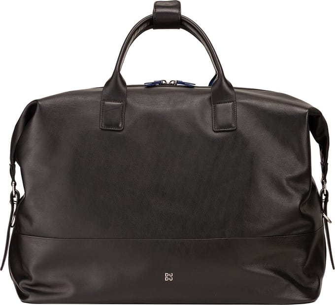 DuDu Miami Weekender reistas Leer 43 cm - black