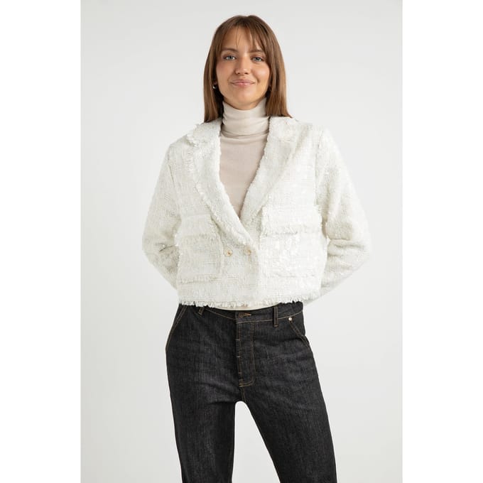 Josephine & Co Fleur Jacket Off White Taglia: 36 | Blazers Outlet | Donna | Bianco