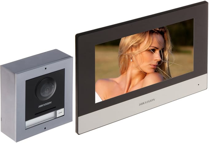 Hikvision Y-serie - 2-draads Video Intercom Set - 7" Touchscreen - Wi-Fi Module