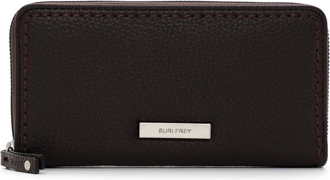 SURI FREY Portemonnee SFY Beauty Zip Around Wallet Brown Donkerbruin