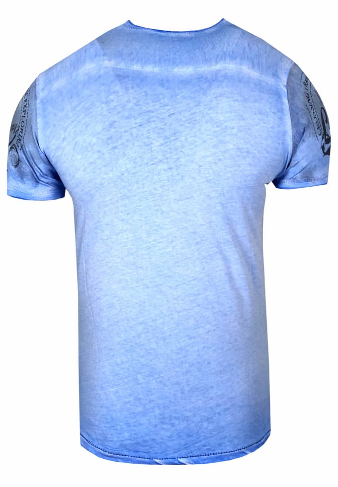 T-shirt met ronde hals en print over het hele voorpand
