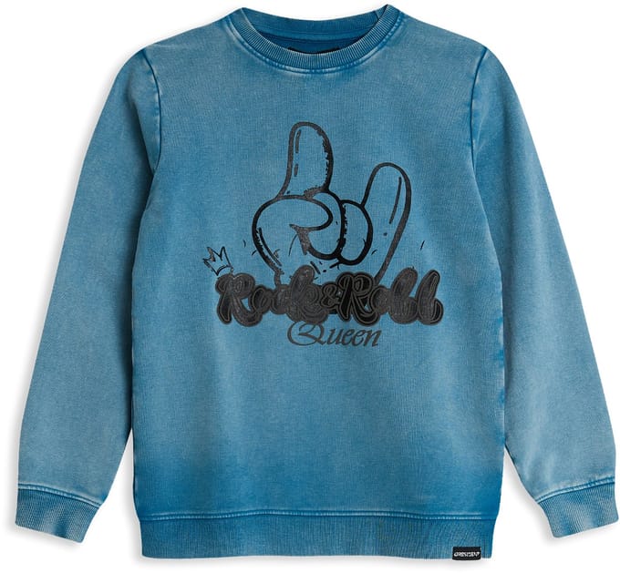 4PRESIDENT Sweater meisjes - Blue - Maat 152 - Meisjes trui