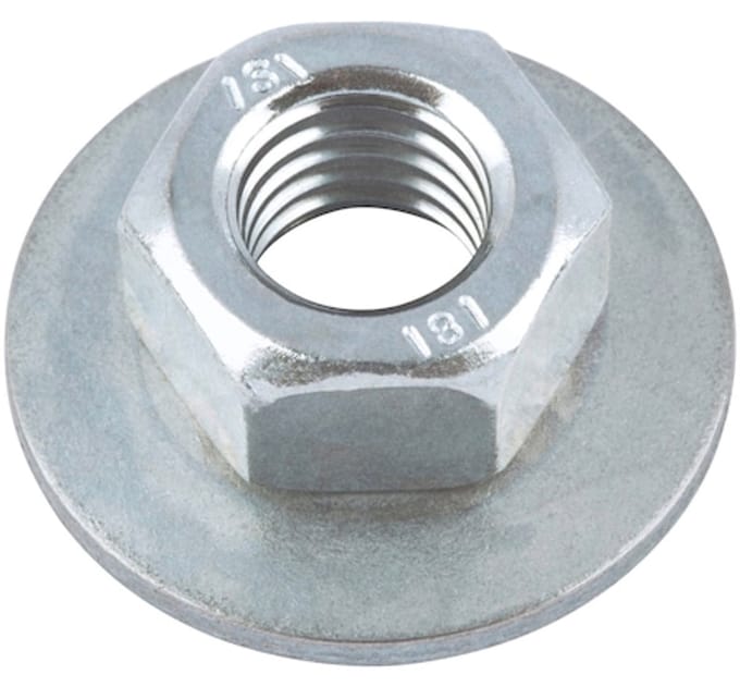 Wurth - W-0379 staal 8 verzinkt - Moer met verende borgring - x 100 st