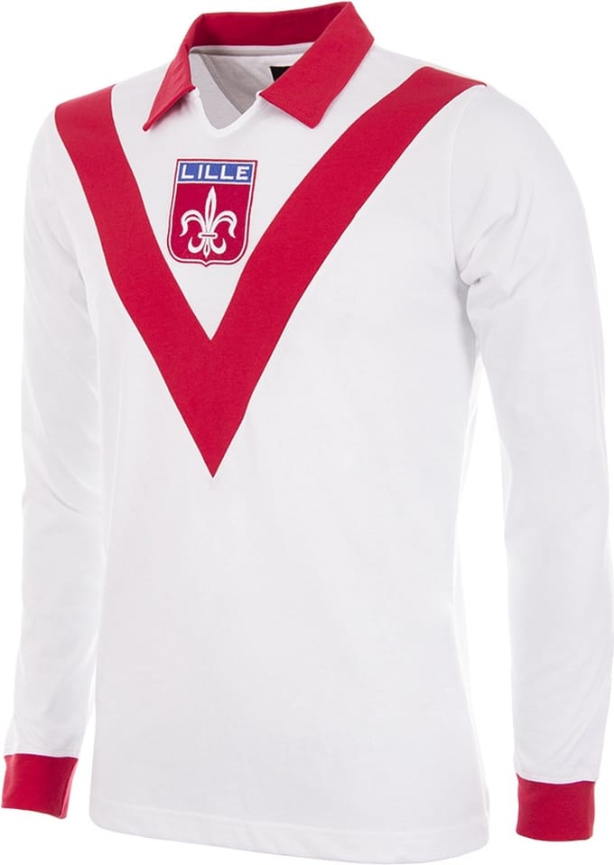 COPA - Lille OSC 1954 - 55 Retro Voetbal Shirt - Mannen - Wit - S