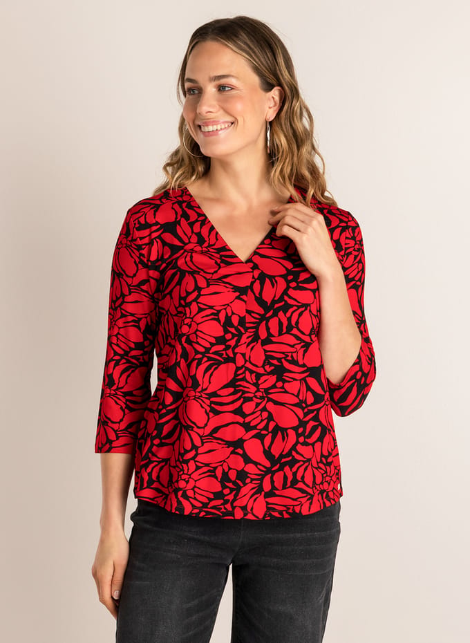 IVY BEAU Sylvia - Red/Multi-Colour - maat 36