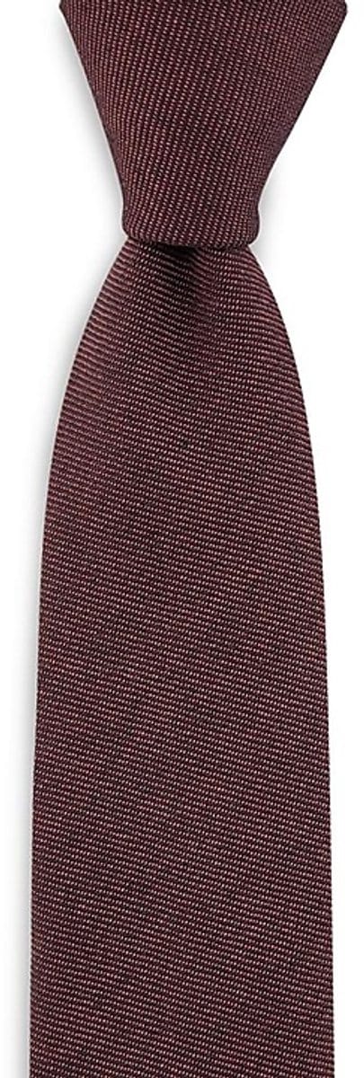 Sir Redman - Stropdassen - WORK stropdas denim burgundy - burgundy