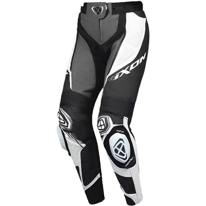 Ixon Vortex 3 PT L Zwart Antraciet Wit Dames Leren Motorbroek - Broek